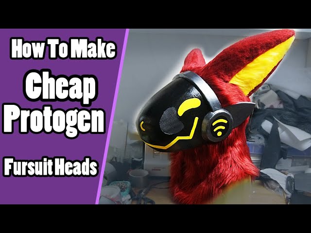 How To Make A Cheap Protogen Fursuit Head + PDF Template